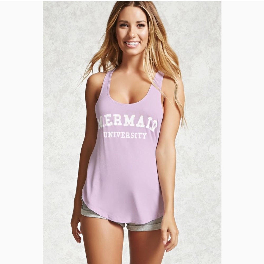 Forever 21 purple lilac low armhole tank S